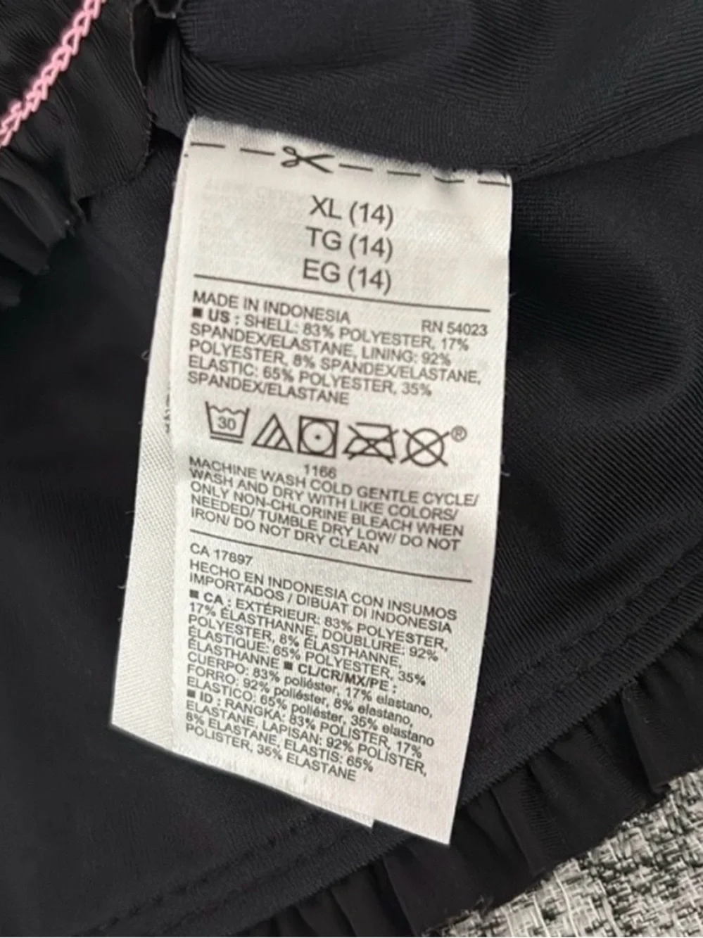Old Navy Girls Bikini Top Size XL